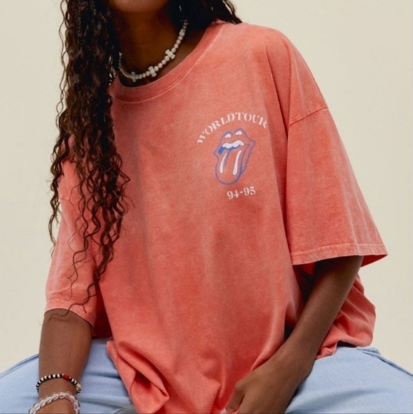 Free people Daydreamer Rolling Stones World Tour 94-95 tee - Picture 2 of 3